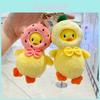 Adorable Plush Duck Hat Keychain With Cute Fruity Design For Bags And Backpacks