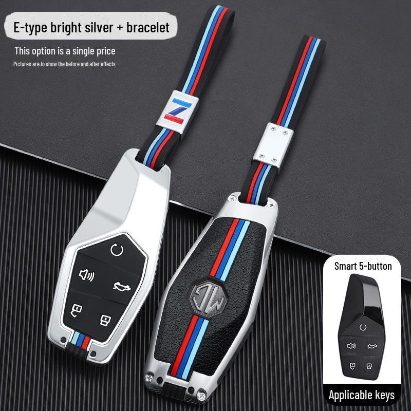 MG ONE 2022 Advanced Car Key Cover: Metal Shell Buckle for Men & Women Decor.