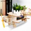 1 Set Wood Puzzle Games DIY Airplane Science Toys Children Educational STEM Kits Technologia Experimental Tool School Supply