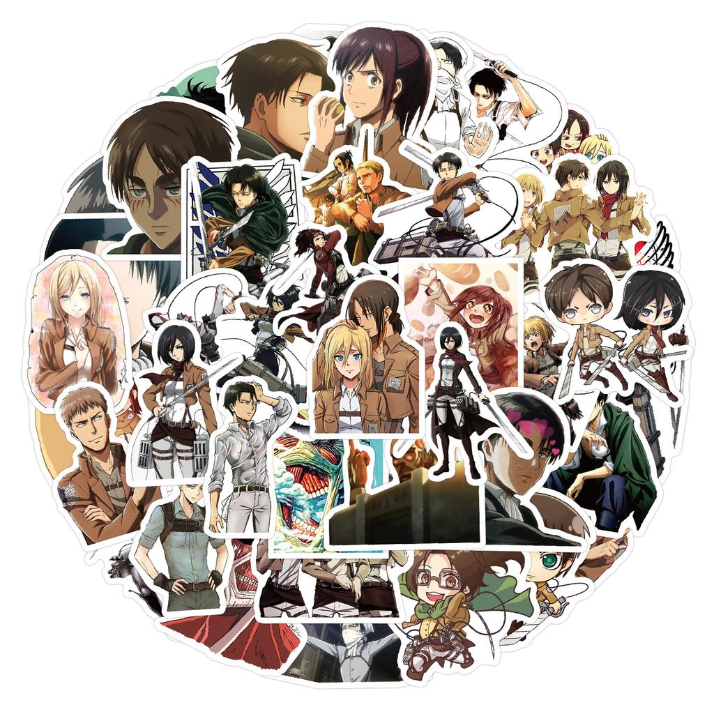 50-200 Cartoon Hybrid Anime Graffiti Stickers Decorate Notebook Suitcase DIY Waterproof Stickers