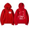Bladee Drain Gang Print Fashion Zipper Hoodies Men Women Casual Oversized Zip Up Sweatshirt Streetwear Autumn Jackets