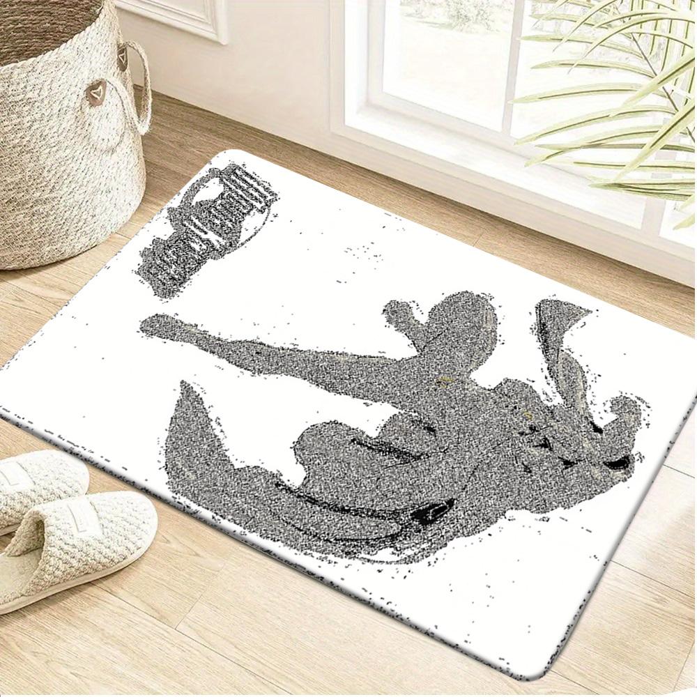 1 Marvel Doormat | Iron for Man and Heroes Gathering - Cartoon Pattern Living Room Rug | Flannel Material Bath Mat, Machine Wa 40x60cm( 15x23in )
