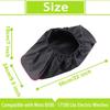 [Winch Dust Cover] Black Thickened Soft Winch Dust Cover 600D, 8000-17500 lbs Trailer SUV Universal Type (22" x 9.5" x 7")