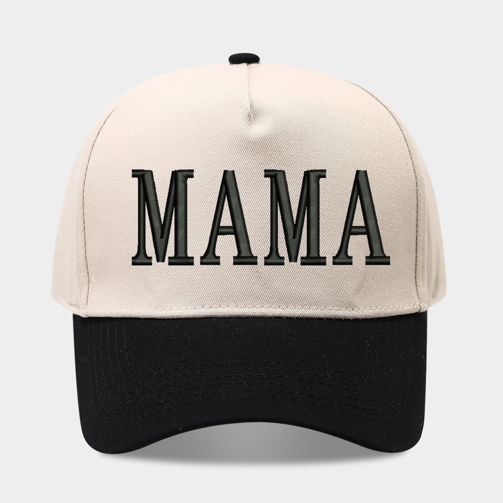 MOMMIN MAMA DAD Outdoor 3D Stickerei Baumwolle Retro Damen Verstellbar Trucker Kappe Lässig Herren Spleißfarbe Baseball Snapback Hüte