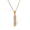 Hot-selling collarbone chain ins tide one-word zircon necklace, women's necklace