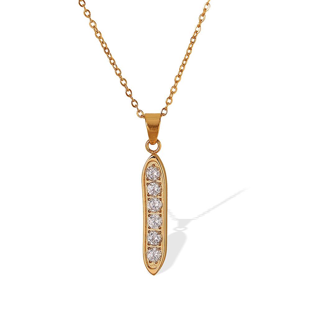 Hot-selling collarbone chain ins tide one-word zircon necklace, women's necklace