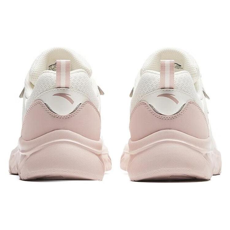 New Anta Cushioning, Wear Resistant Low Top Running Shoes Women's White Gray Pink 922145573-10