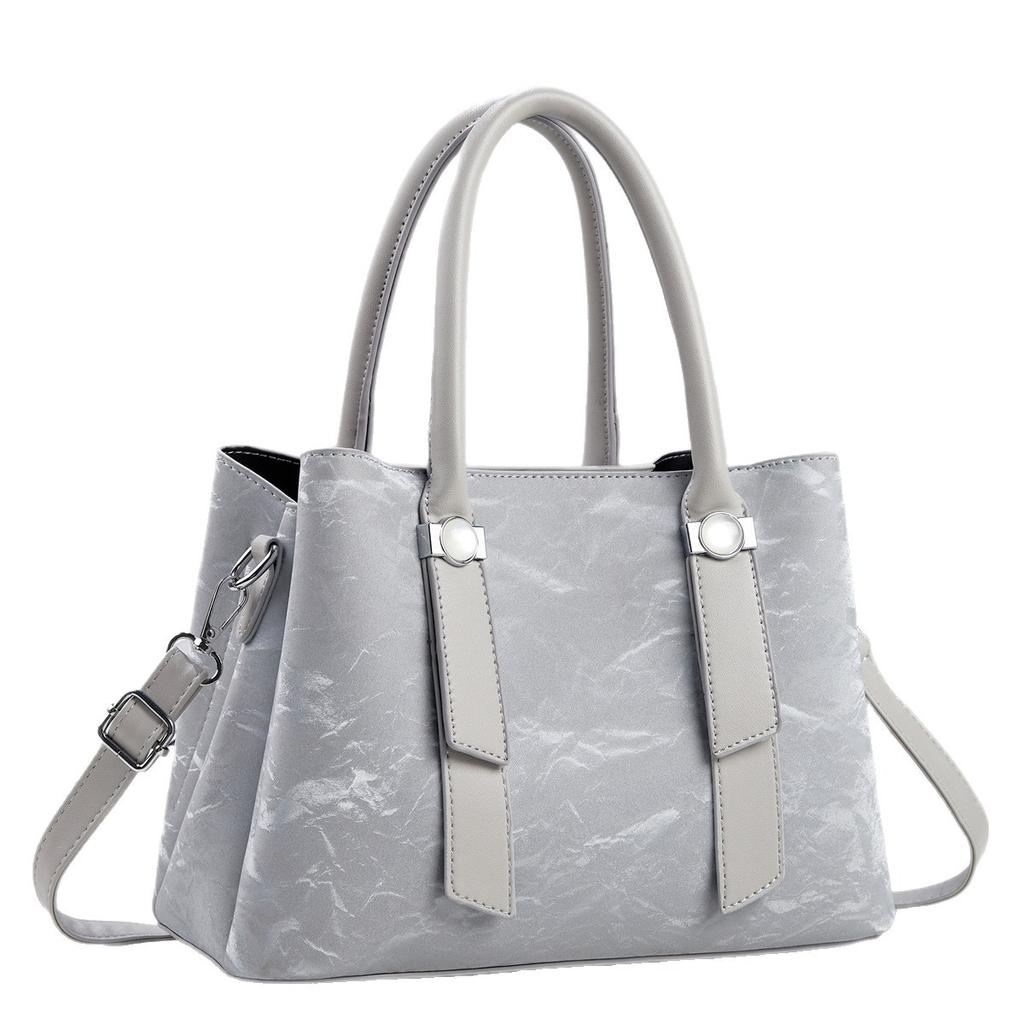 Large Faux Leather Tote Bag for Women Work Shoulder Purse PU Leather Tote Zipper Business Briefcase Organized Pockets Office Shopping Travel Handbag
