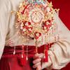 Ming Style Chinese Wedding Fan DIY Kit: Handmade Bride's Accessory