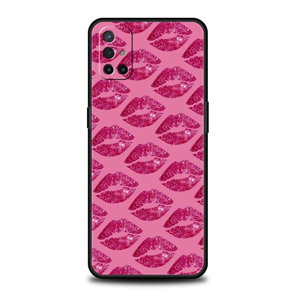 Gold Pink Rose Glitter Hearts Phone Case For OnePlus 10 9 Pro 9T 10R 9R 9RT 8T 8 7 6T 7T Nord 2T CE 2 5G N200 N10 N100 Cover