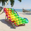 Colorful Plaid Microfiber Beach Towel, Quick-Dry Strong Wrap Design for Beach and Pool Use