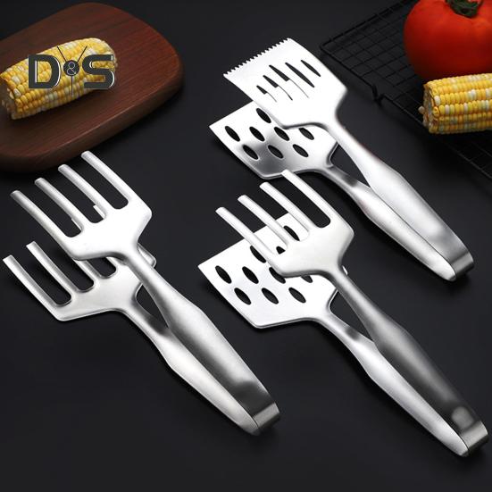 Grilling Tongs Rust-proof Salad Bread Serving Tongs Supplies