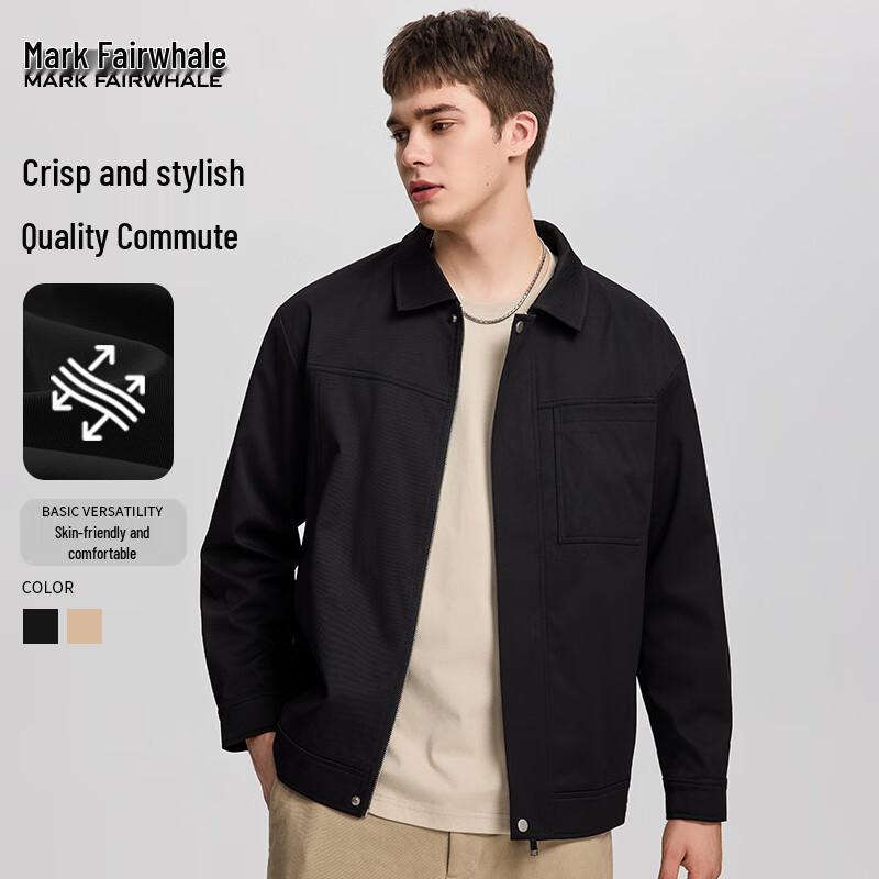 Mark Fairwhale Herren Schwergewicht Colorblock Utility Detroit Jacke