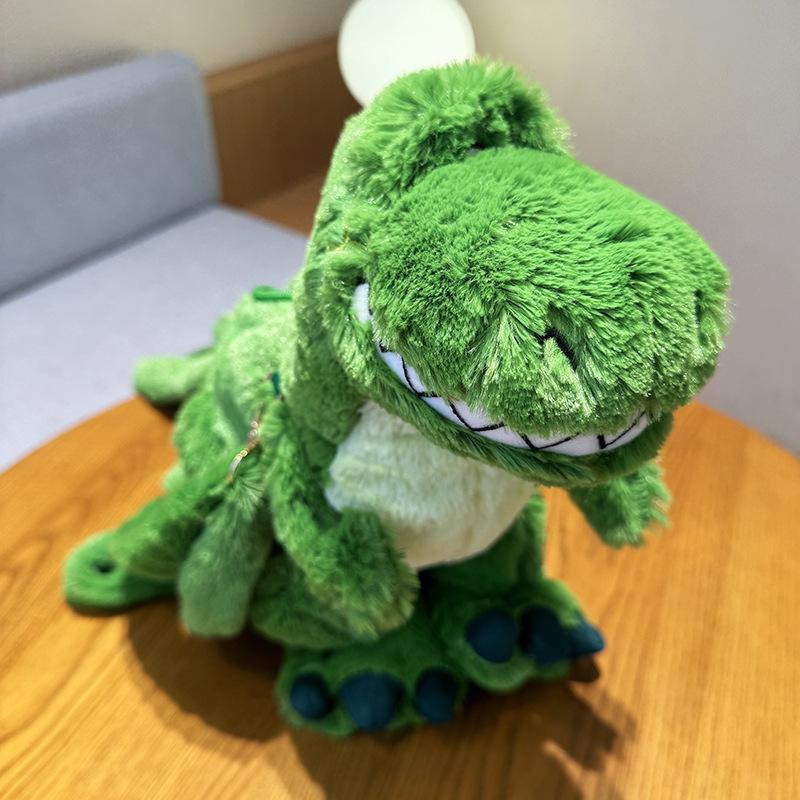 Neuer authentischer Hugging Dragon-Plüsch-Rucksack mit Dinosaurier-Anhänger, Puppengeschenk, superweiches Plüsch, hautfreundliches Geschenk für Mädchen