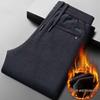 Pantaloni di Velluto a Coste da Uomo - Mezza Età & Anziani, Autunno/Inverno, Vestibilità Dritta, Ampi, Ispessiti con Velluto