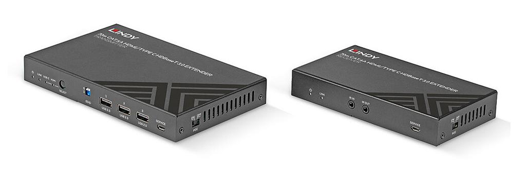 Lindy 38346 Av Extender Av Transmitter And Receiver Black