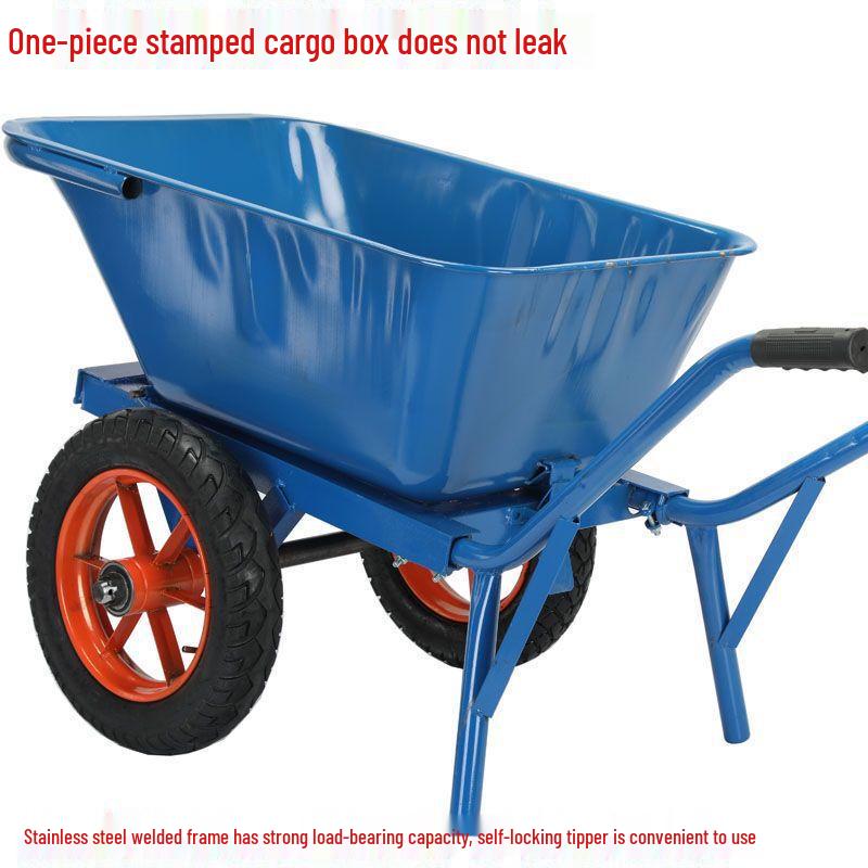 Lijiu Hong Thickened Double-Wheel Wheelbarrow
