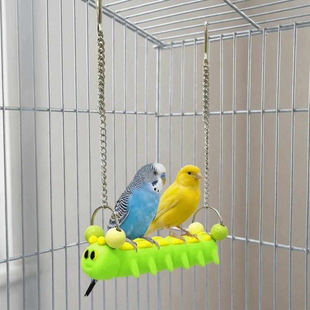 Bite Resistant Parrot Perch Stand Durable Parrot Swing Toy Fun Birds Climbing Ladders Training Toy