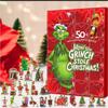 Grinch Acrylic Blind Box Ornament Set 24-Day Christmas Countdown Calendar Keychain Decor
