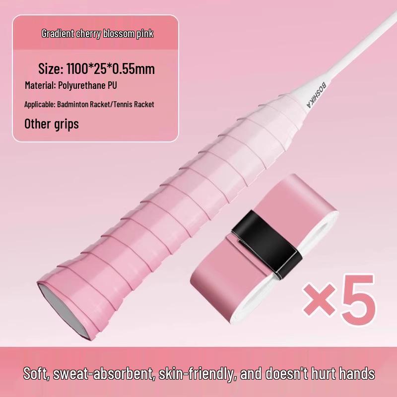Professional Anti-Slip Gradient Badminton Racket & Fishing Rod Grip – Sweat-Absorbent, Shock-Absorbing Overgrip Handle Wrap.