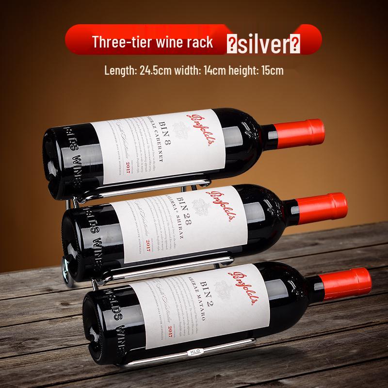 Luxury Red Wine Rack: Elegant Slanted Holder for Wine Bottle Display and Home Decoration