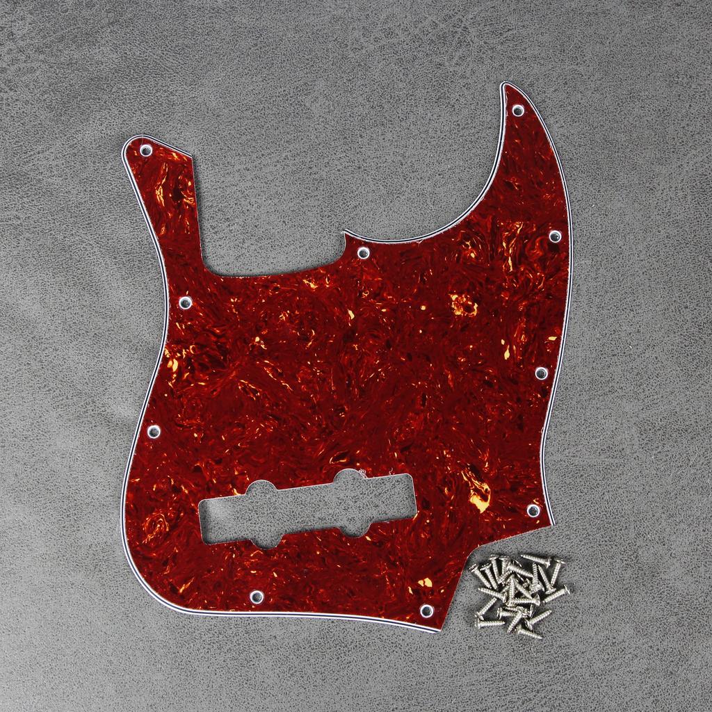 FLEOR JB Bass Pickguard Guitar Scratch Plate Pick Guard 4 String Bass Parts,7 Colors Available