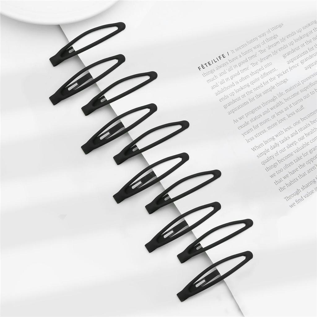 1card/bag Fashion Rubber Paint Geometric Hairpin Hair Claw For Women Ladies Girls Makeup Hair Barrettes Hair Accessories Crab Bath Clip Headwear