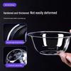 ZISIZ Disposable Transparent Hard Plastic Serving Bowl
