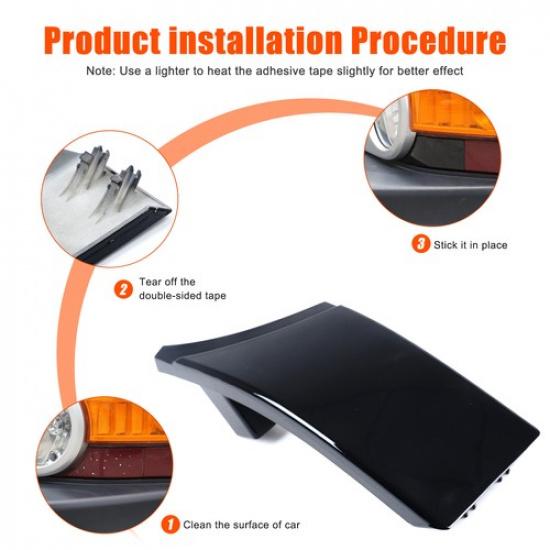 Piano Black Right Headlight Lower Cover For Toyota FJ Cruiser 07-21 52512-35100