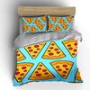 Pizza-Slice-Muster Bettwäsche Bettwäsche Bettbezug-Set Bettbezug Kissenbezüge (1 * Bettbezug 2 * Kissenbezüge, ohne Bettdecke)