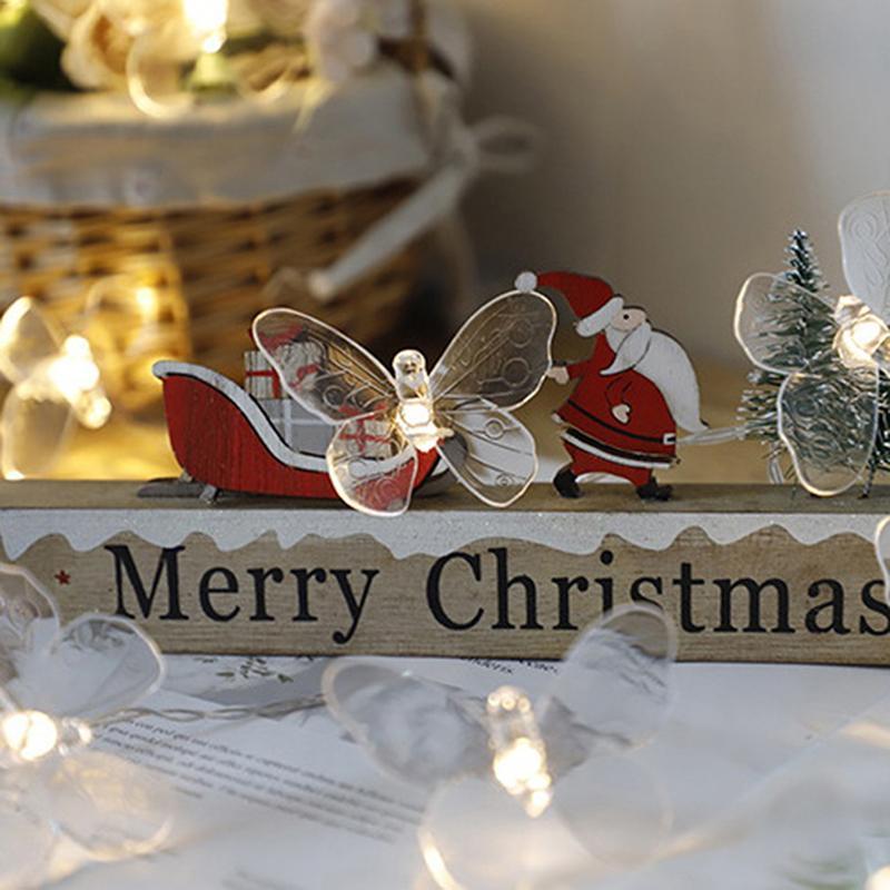 Butterfly Led Fairy String Lights Battery Wedding Christmas Decor Curtain Lights