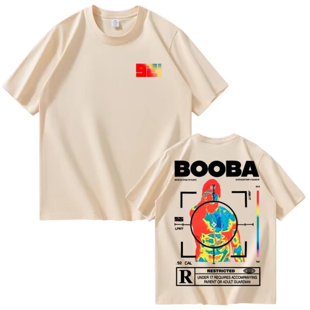Moda Uomo Maglietta a Maniche Corte Stampata 92i Donna Casual Harajuku Hip Hop Streetwear Maglietta Top Adatta per Tutte le Stagioni