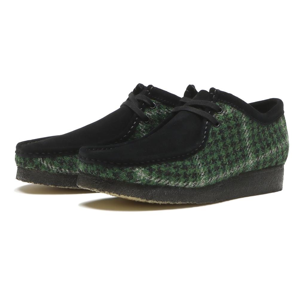 26182790 Harris Tweed A Clarks Wallabee Zielona Tweedowa Kombinacja ( Mężczyźni )