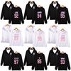 Sweat à capuche avec fermeture éclair et motif BTS pour adolescents, style décontracté