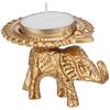 Decorative Handcrafted Metal Elephant Diya for Puja | Tealight Candle Holder for Home Décor & Gifting