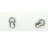 Zinc Alloy Ear Buckle Monk Head Ring with Nipple Stud for Phone Cases
