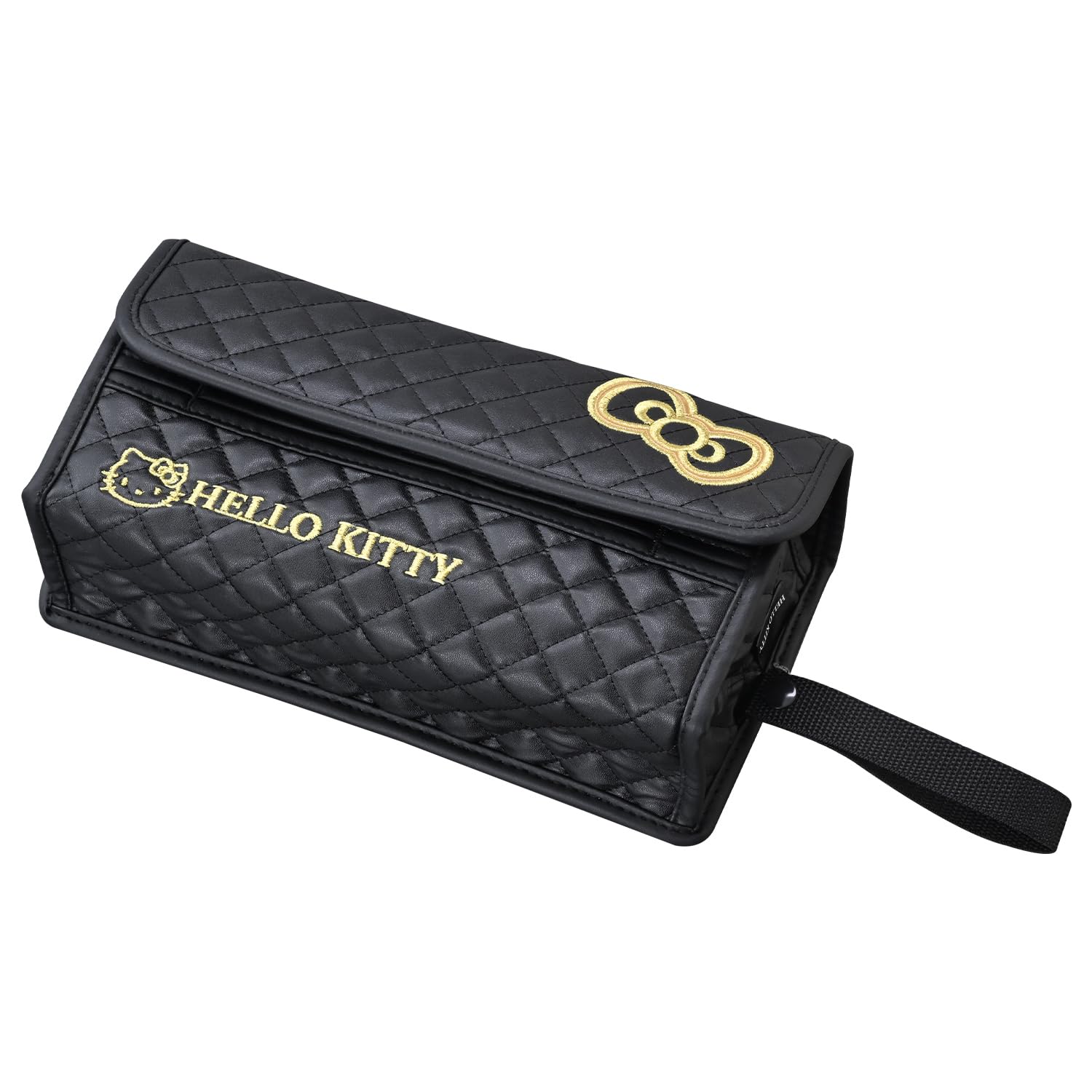 

SEIWA Автоаксессуары Чехол для салфеток Hello Kitty Чехол для салфеток Черный KT559 Стоячий Подвесной 2WAY Дно Можно использовать дома HELLO KITTY Со шнурком B&G чёрный