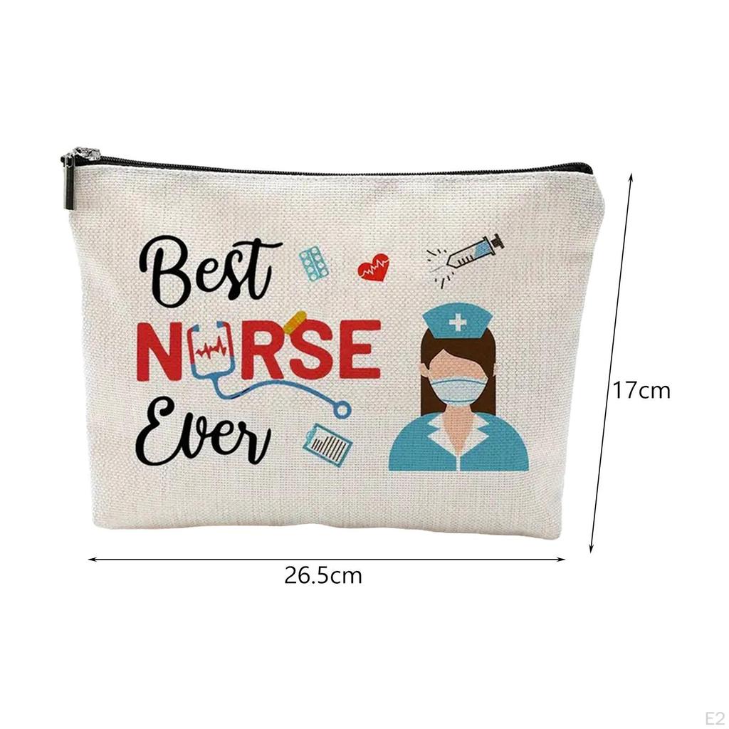 Nurse Makeup Bag Cosmetic Pouch Travel Multipurpose Portable Gift for Party