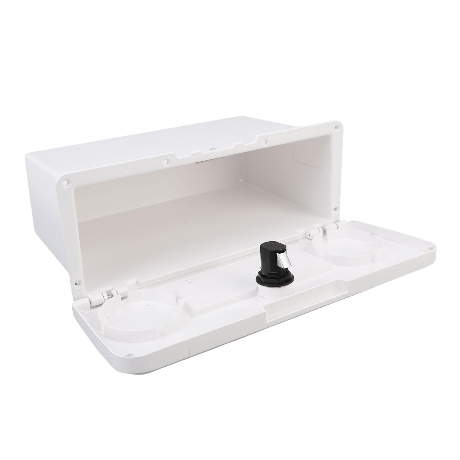 

Boat Storage Box Multifunctional Cup Holder Design Rain Proof ing Yacht Dock Box with Concealed Button Lock