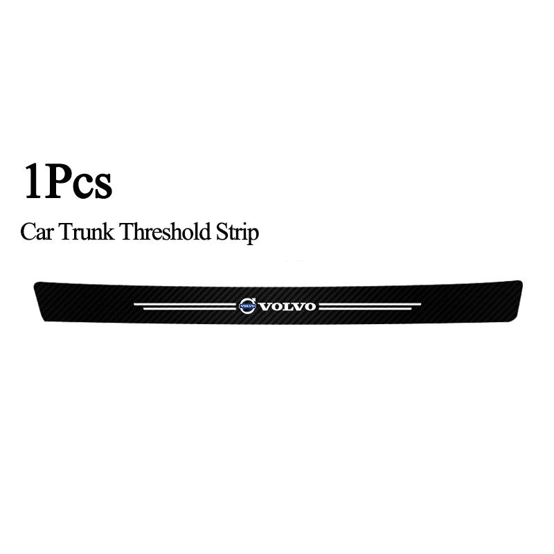

1/4/5Pcs Car Door Sill Scuff Plate Decor Carbon Fiber Stickers For Volvo XC90 V90 V60 XC60 V40 S80 S60 S90 C40 XC40 V70 XC70
