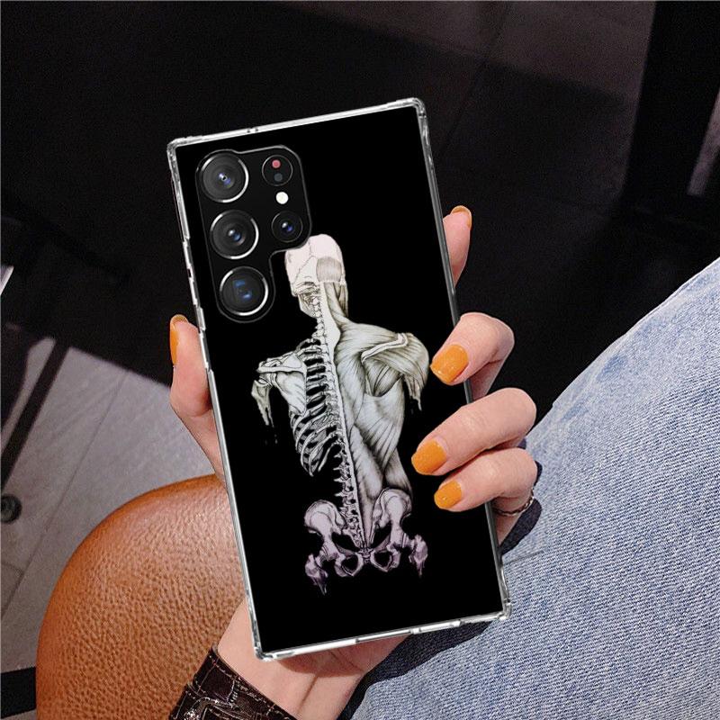 Autumu X Ray Hand Bones Phnoe Case for Samsung Galaxy S26 S25 Edge S23 S24 Ultra S22 Plus S21 S20 FE Unique Cover Soft Coque Gal