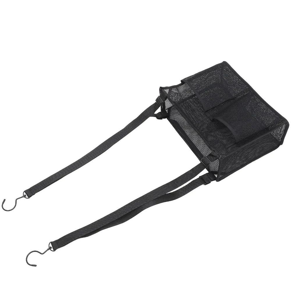 Adjustable Bathroom Hanging Bag with Hooks Shower Draining Rack Toiletry Storage Basket  For Makeup