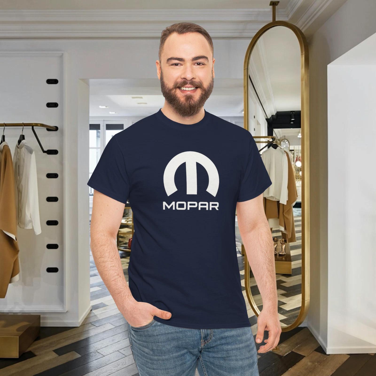 Mopar Muscle Car Blue Cotton Unisex T-Shirt L