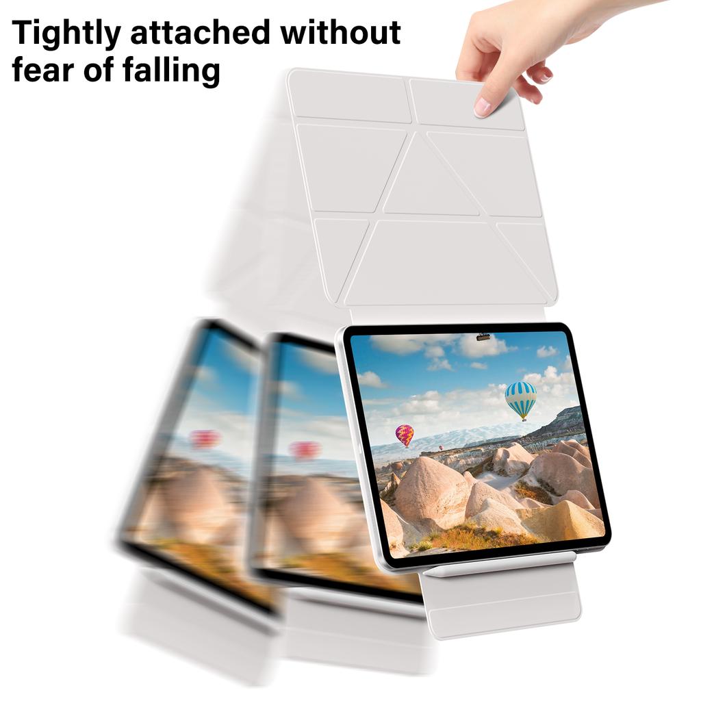 ZOYU Case Magnetic for iPad Pro 11 13 inch,For iPad Pro 12.9 Air 11 Air4/5 10.9 With Magnetic Detachable Y-Shaped Folding Cover