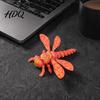 3D Printed Dragonfly Toy Figurine Articulated Model with Movable Joints Flexible Stress Relief Insect Fidget for Desk Decoration Figures