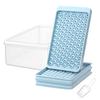 Mini Ice Cube Tray with Shovel And Storage Box Easy Release Ice Mold 104 Cubes Ice Ball Maker for Freezer Chilling Drink Coffee Juice