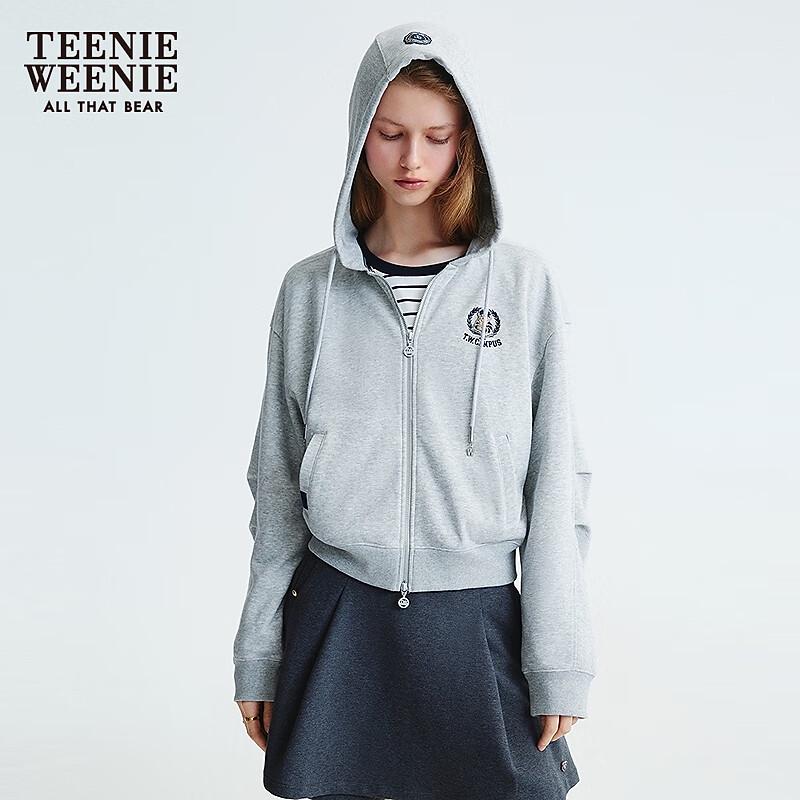 Teenie Weenie Women's Pleated Sleeve Hooded Sweatshirt