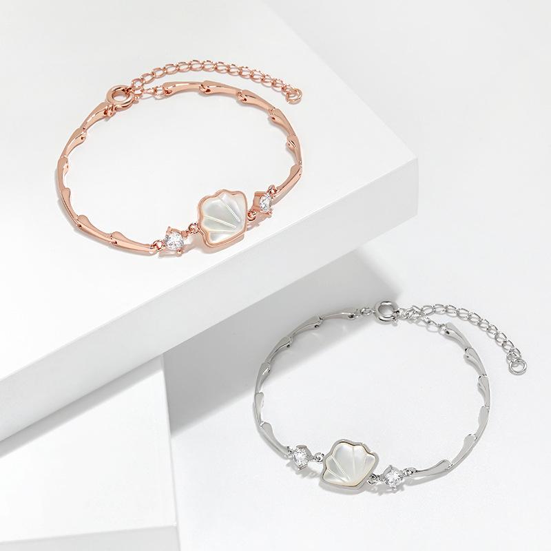 Bamboo Splicing Lifetime Bracelet Female, Give Girlfriend Valentine's Day Gift Natural Shell One Shell Bracelet
