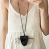 Sunglasses Storage Bag Strong Magnet Pendant Leather Case Cover Sunglasses Box Chain Reading Portable Colorful Eyewear Cases