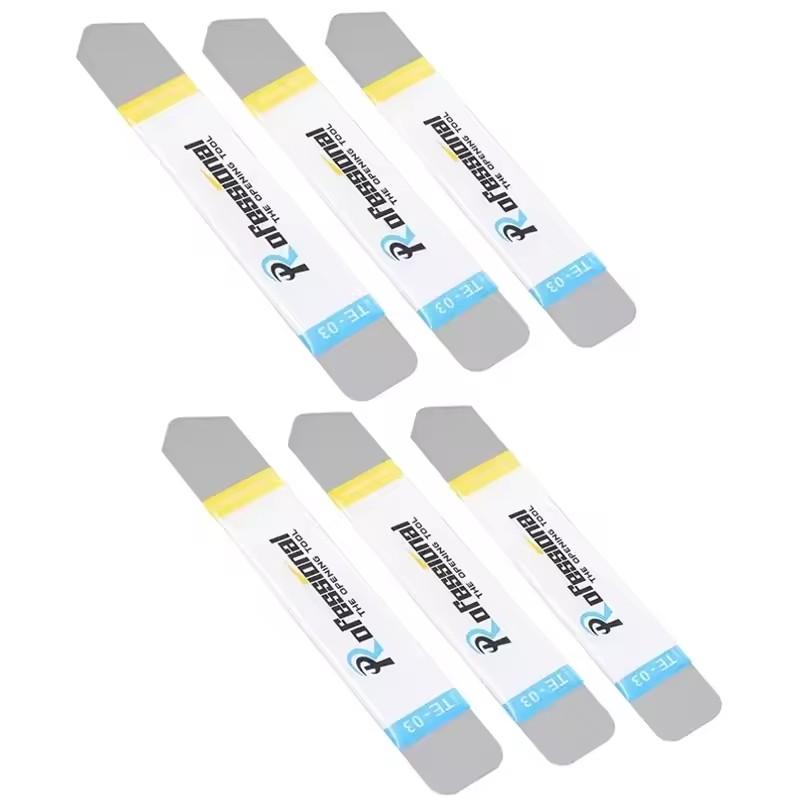 6/3/1Pcs Metal Flat Spudger Soft Thin Opening Pry Tools Mobile Phone Table Screen Stainless Steel Opener Blade for iPhone iPad